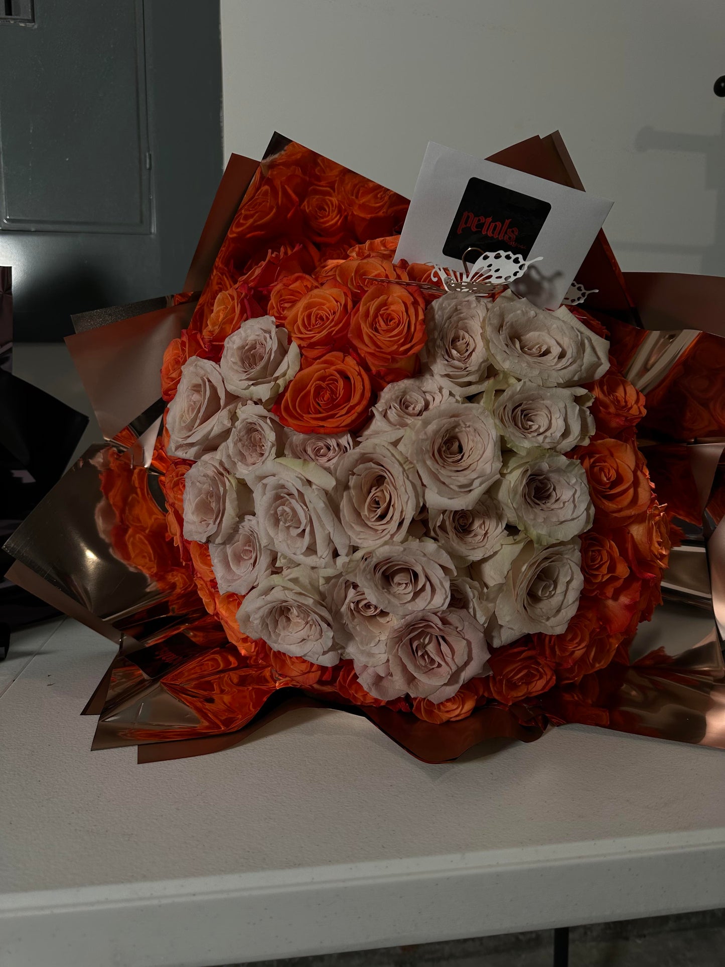 Initial or Heart Bouquet