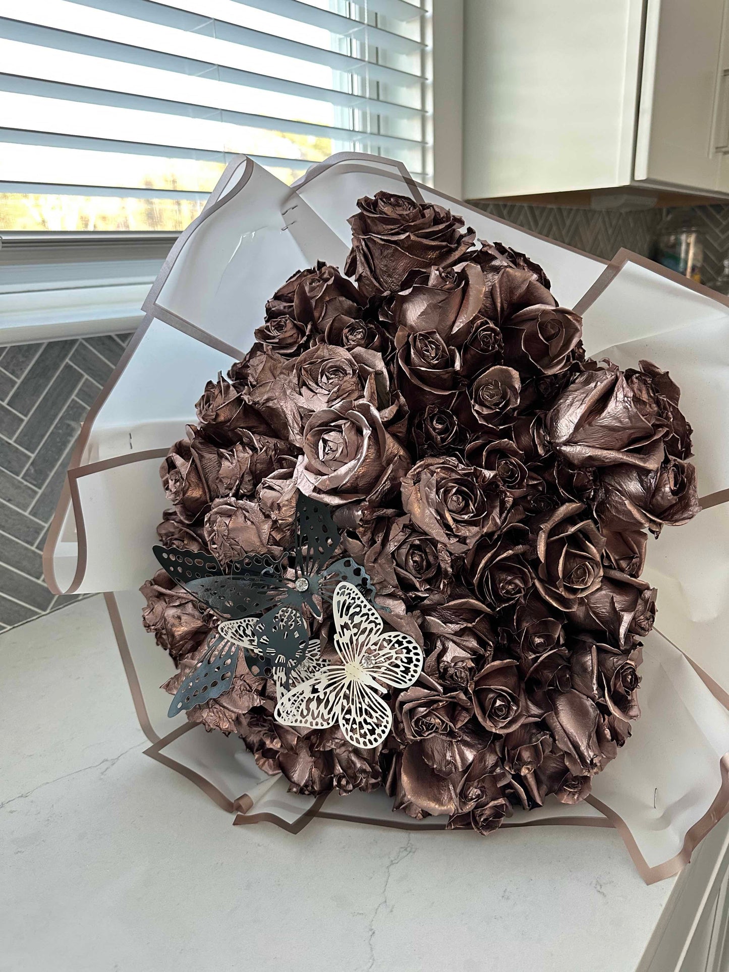 Metallic Roses